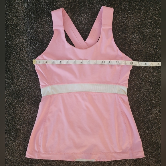 Lululemon pink cross racer back tank top size 4 - Picture 8 of 9